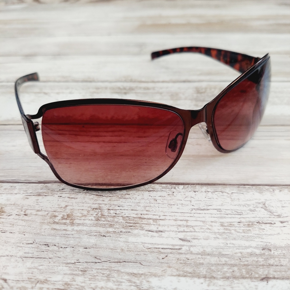 Vintage Oscar De La Renta Oroton Sunglasses Metal Frame Rare Authentic Leopard